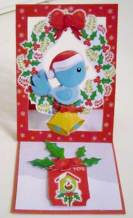 Forever Framed Easel Card - Christmas Tweets by Pam Stubley
