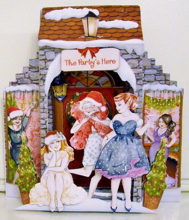 Its Christmas Party Time What an Entrance! Card and Envelope Kit. by Pam Stubley