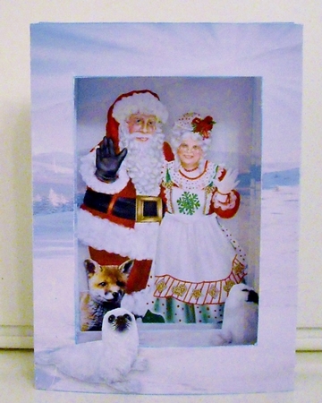 Christmas In Wonderland 3D Pop Out Concertina Scenic Box Card Kit & Matching Envelope by Pam Stubley