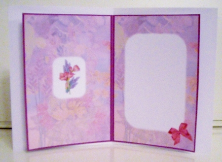 Freesias With Heather Insert by Pam Stubley