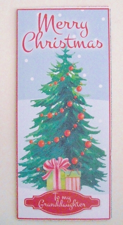 Snowy Christmas Tree Gift/Money/Voucher Wallet/Pocket/Envelope by Pam Stubley