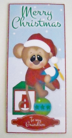 Snowy Cheeky Monkey Gift/Money/Voucher Wallet/Pocket/Envelope by Pam Stubley