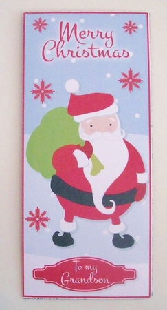 Snowy Santa Gift/Money/Voucher Wallet/Pocket/Envelope by Pam Stubley