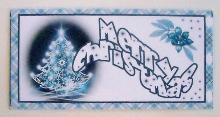  Blue sparkle tree money wallet by Pam Stubley
