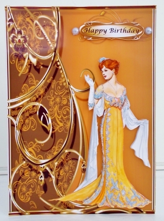 Elegant Lady 5 in gold by Pam Stubley