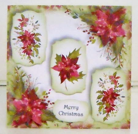 The Christmas Trio - Scarlet Poinsettias by Pam Stubley