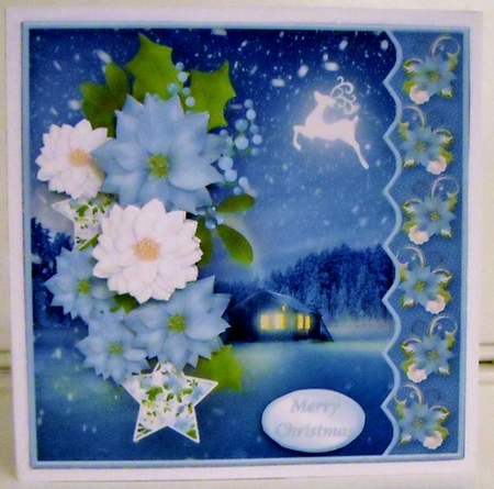 Magical Night - Decoupage Card Front by Pam Stubley
