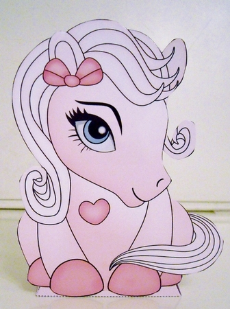 3D Cute Treat Box Gift Set Mini Kit - Cute Little Pony Marshmallow by Pam Stubley