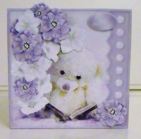 A Quiet Read - Decoupage Card Front by Pam Stubley