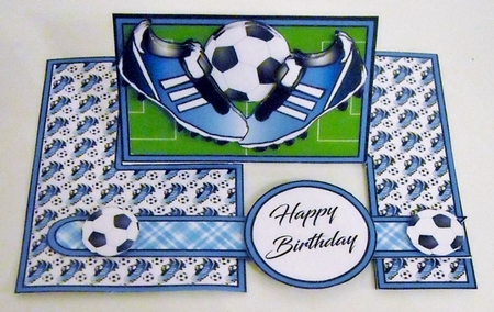 IMP Football (blue) by Pam Stubley