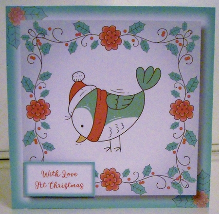 Christmas Tweets 8x8 by Pam Stubley