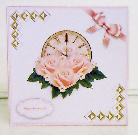 7 x 7 ladies retirement card front  by Pam Stubley