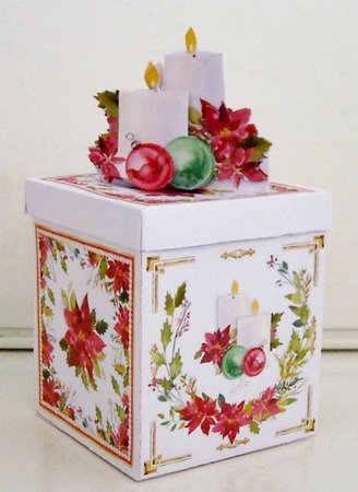 Table & Tree Gift Box - Poinsettias & Pearls by Pam Stubley