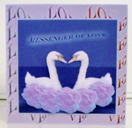 Messenger of Love Swans, Mini Kit, Decoupage Sheets by Pam Stubley