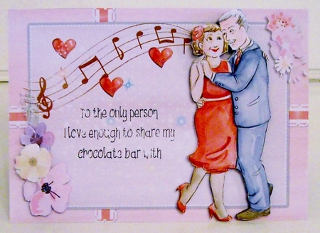 Anniversary card - To the person I love by Pam Stubley