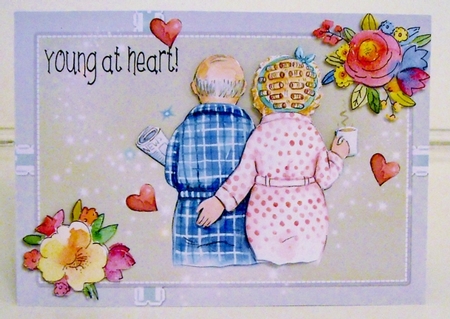Anniversary card - Young at heart by Pam Stubley
