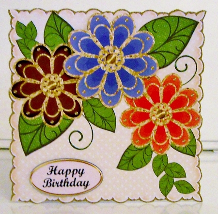 Topper With Cute Flowers 4 by Pam Stubley