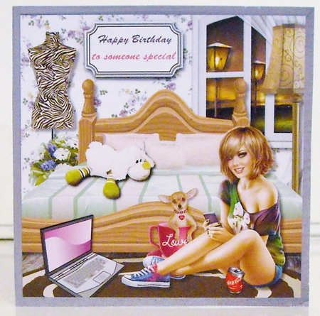 Teenage girl bedroom birthday by Pam Stubley