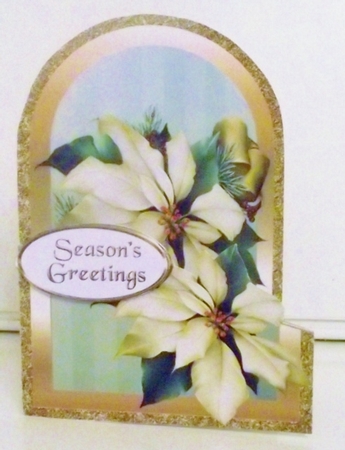 White poinsettia cutaway by Pam Stubley