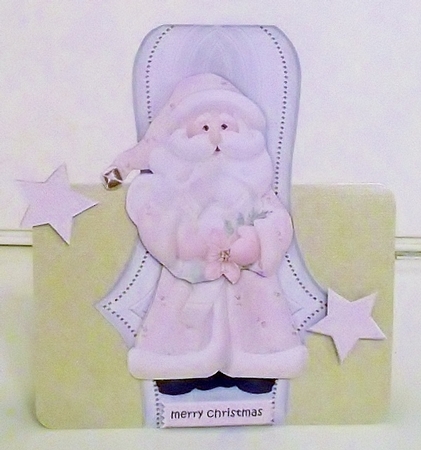 Cute Santa In Pink by Pam Stubley
