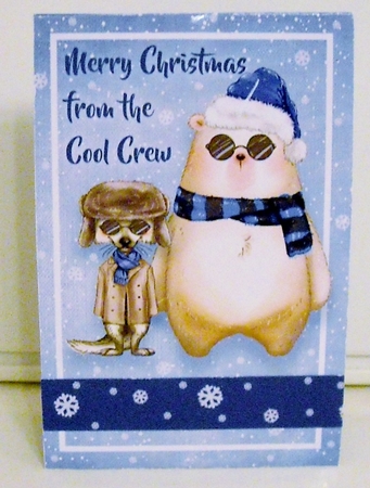 Cool Crew Christmas Twist 8 Pop Up Card by Pam Stubley