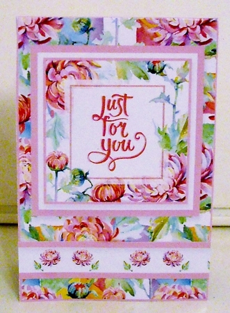 Spring Flower Garden Fence Twist & Pop Up Card by Pam Stubley