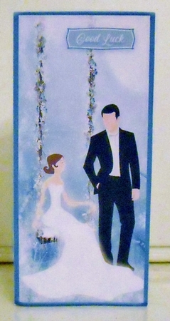 Bride on a Swing Wedding Voucher/Money/Gift Wallet/Pocket Envelope by Pam Stubley