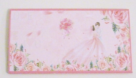 Bride, Groom & a Bouquet Wedding Voucher/Money/Gift Wallet/Pocket Envelope by Pam Stubley