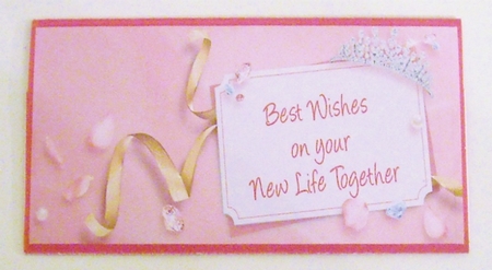 Gifts & Tiaras Wedding Voucher/Money/Gift Wallet/Pocket Envelope by Pam Stubley