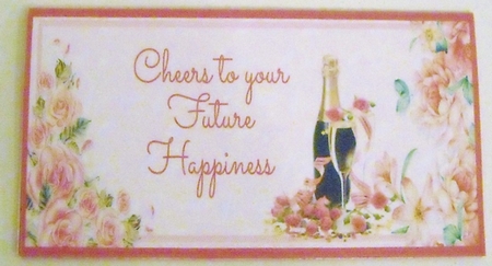 Wedding Cheers Voucher/Money/Gift Wallet/Pocket Envelope by Pam Stubley