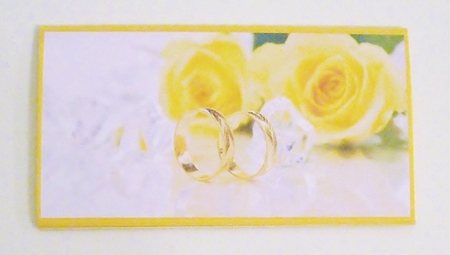 Rose & Rings Voucher/Money/Gift Wallet/Pocket Envelope by Pam Stubley
