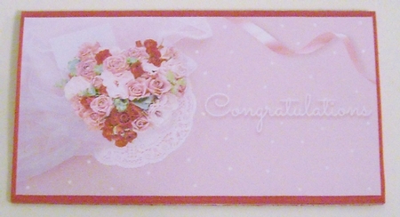 Pink Bouquet  Voucher/Money/Gift Wallet/Pocket Envelope by Pam Stubley