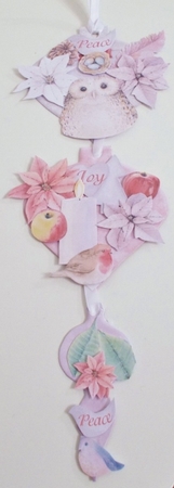 Homemade Christmas Hanging Baubles Trio by Pam Stubley
