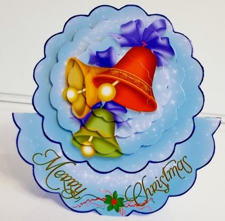 Christmas Bells Rocker Stacker Card by Pam Stubley