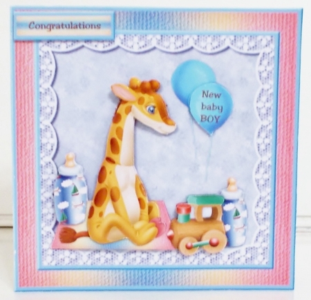 Cute Giraffe, Baby BOY by Pam Stubley