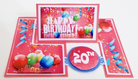 Impossible Card - Birthday Numbers by Pam Stubley