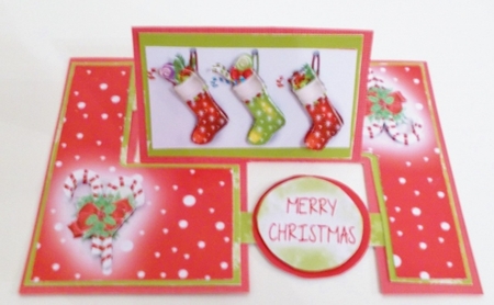 Impossible Card - Christmas Stockings are Hung by Pam Stubley