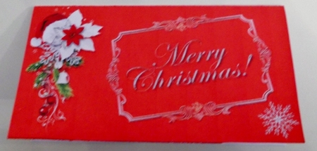 Merry Christmas money wallet by Pam Stubley