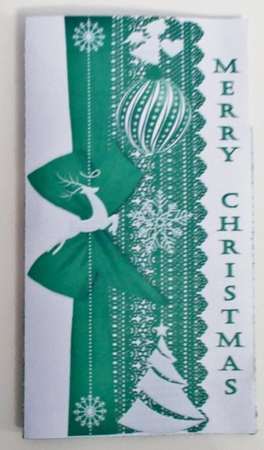 Green border money wallet by Pam Stubley