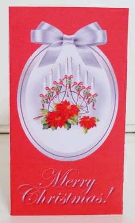 Red and silver candle money wallet by Pam Stubley