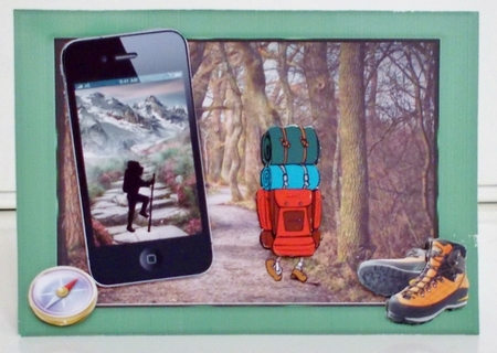 Hiking Phone Card by Pam Stubley