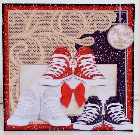 ALL THAT GLITTERS CHRISTMAS SNEAKERS by Pam Stubley