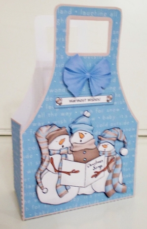 Warmest Wishes Snowman Trio Gift Bag by Pam Stubley
