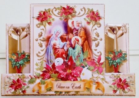 Nativity Gold Stepper Card Kit-2 by Pam Stubley
