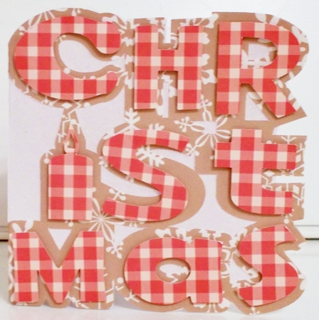 Christmas Word Card by Pam Stubley