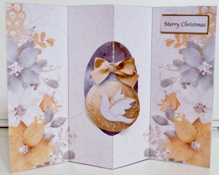 A Golden Christmas - W-Fold Card Mini Kit by Pam Stubley