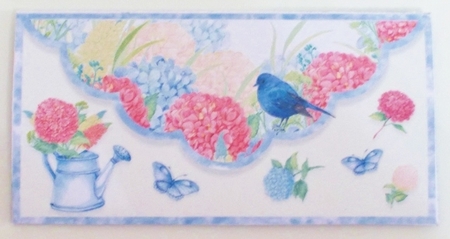 Ladies FLoral Gift/Voucher/Money Wallet/Pocket/Envelope by Pam Stubley