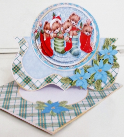 Bracket Over The Top Christmas Card Kit-5 by Pam Stubley