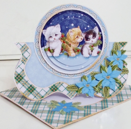 Bracket Over The Top Christmas Card Kit-6 by Pam Stubley