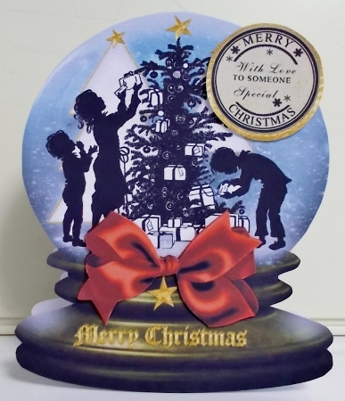 Mini Kit- 3D Snowglobe Scene - Xmas Tree Decorating by Pam Stubley